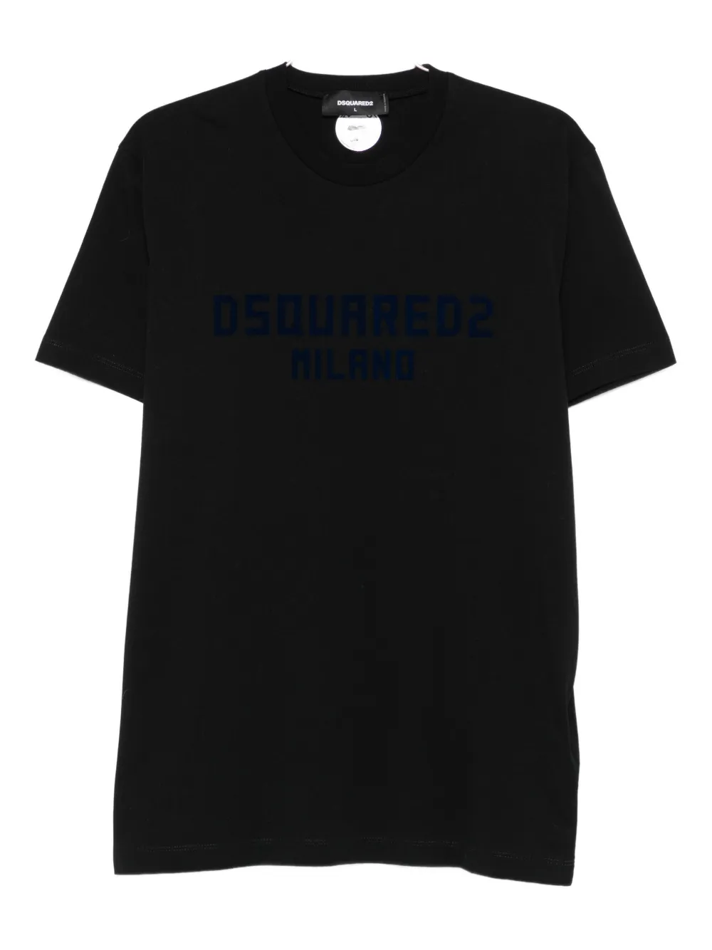 

Хлопковая футболка с логотипом DSQUARED2, черный