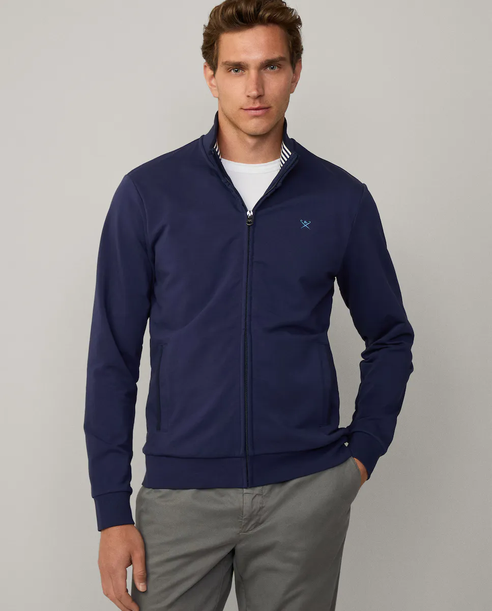 

Мужская спортивная куртка на молнии Hackett, темно-синий