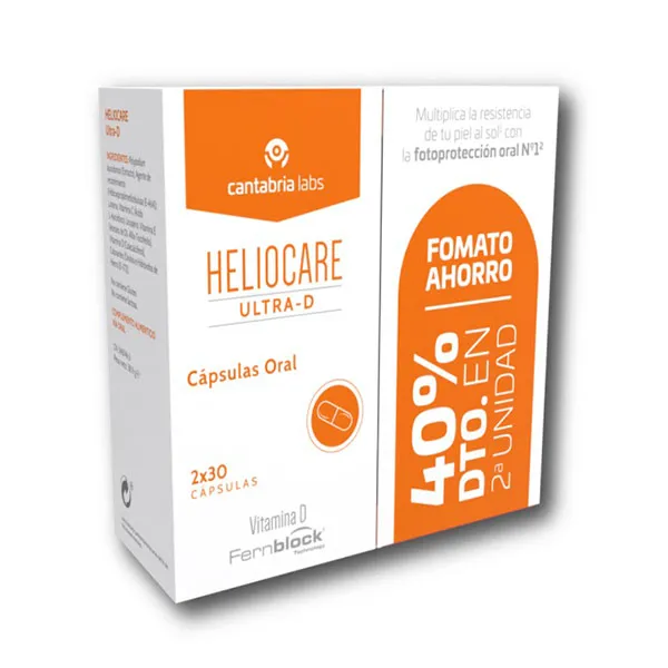 

Капсулы фотозащиты Cápusulas Oral Ultra-D Heliocare, 1 UD