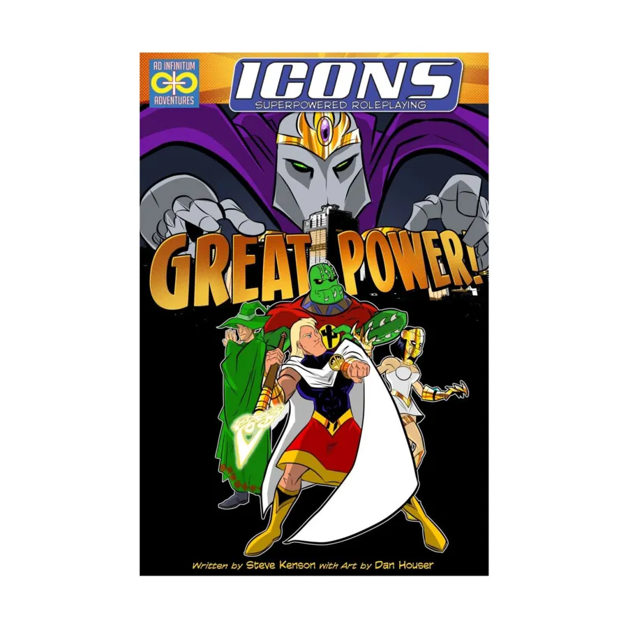 

Icons - Great Power!, Icons - Superpowered Roleplaying (Green Ronin Publishing), мягкая обложка