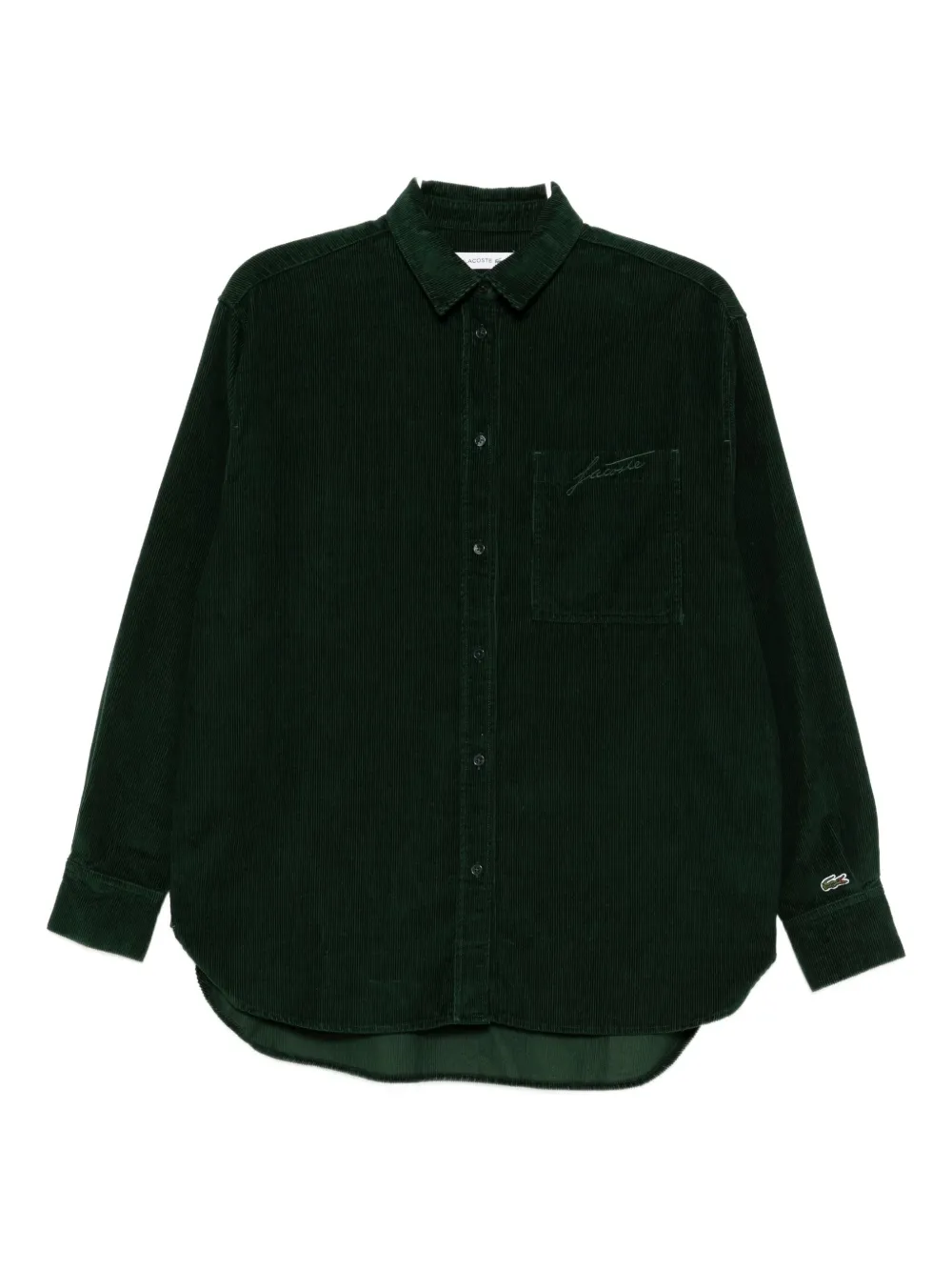 

Рубашка с вышитым логотипом Lacoste, зеленый