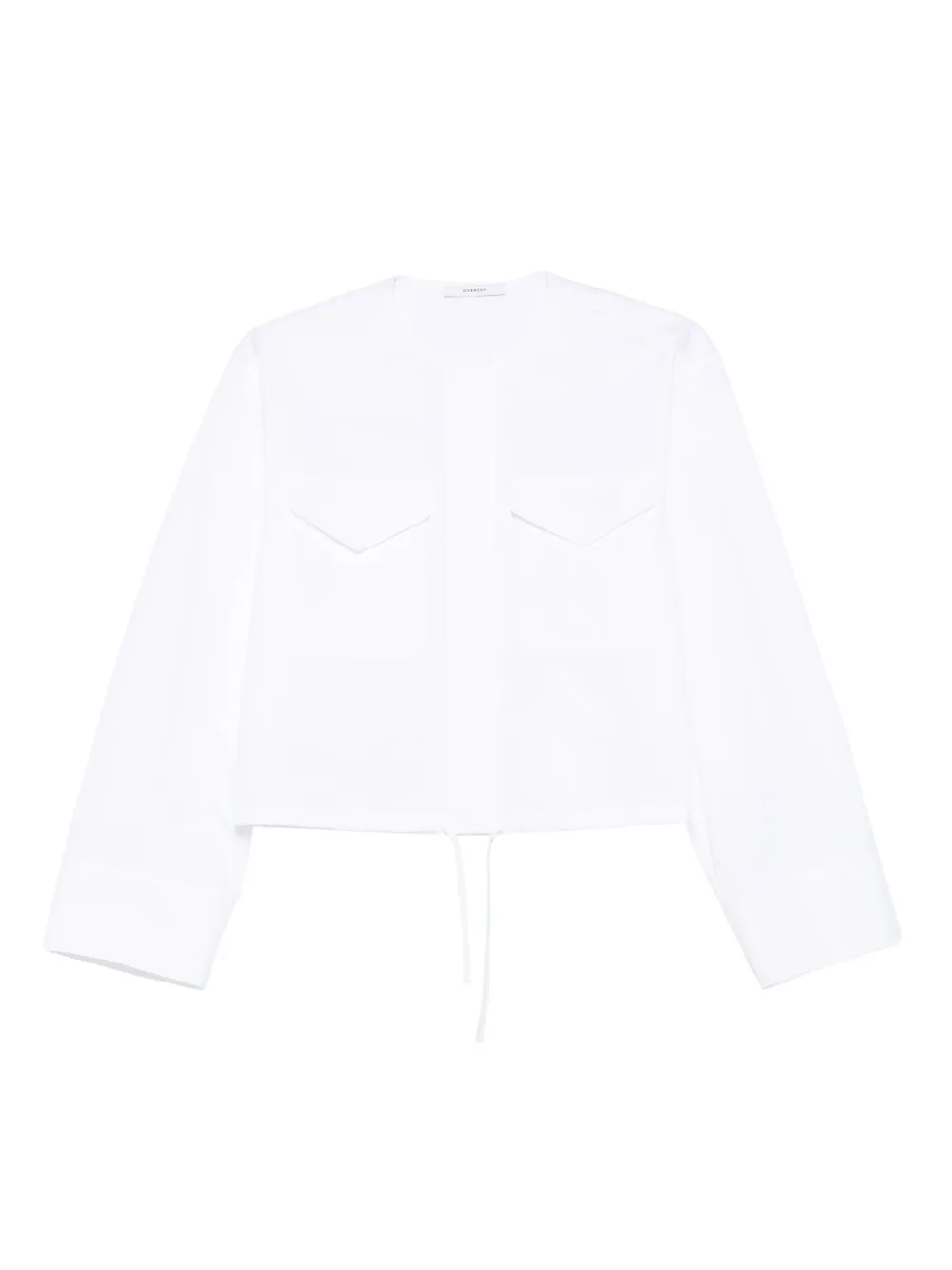 

Рубашка с кулиской и карманом Givenchy, белый