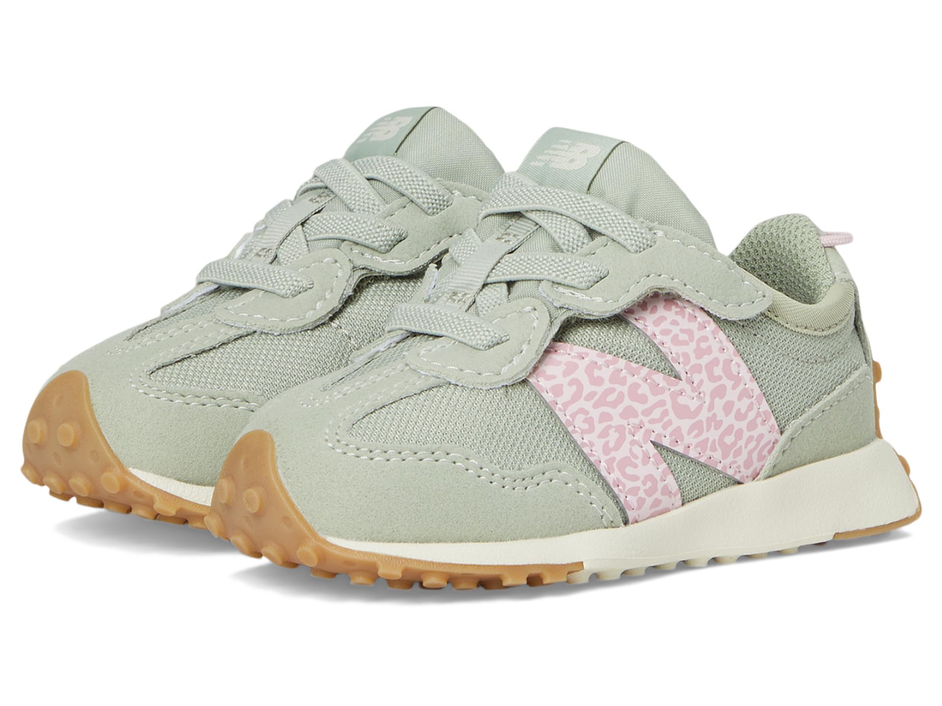 

Кроссовки New Balance Kids 327 New-b Hook & Loop, цвет Rose Sugar/Garter Snake