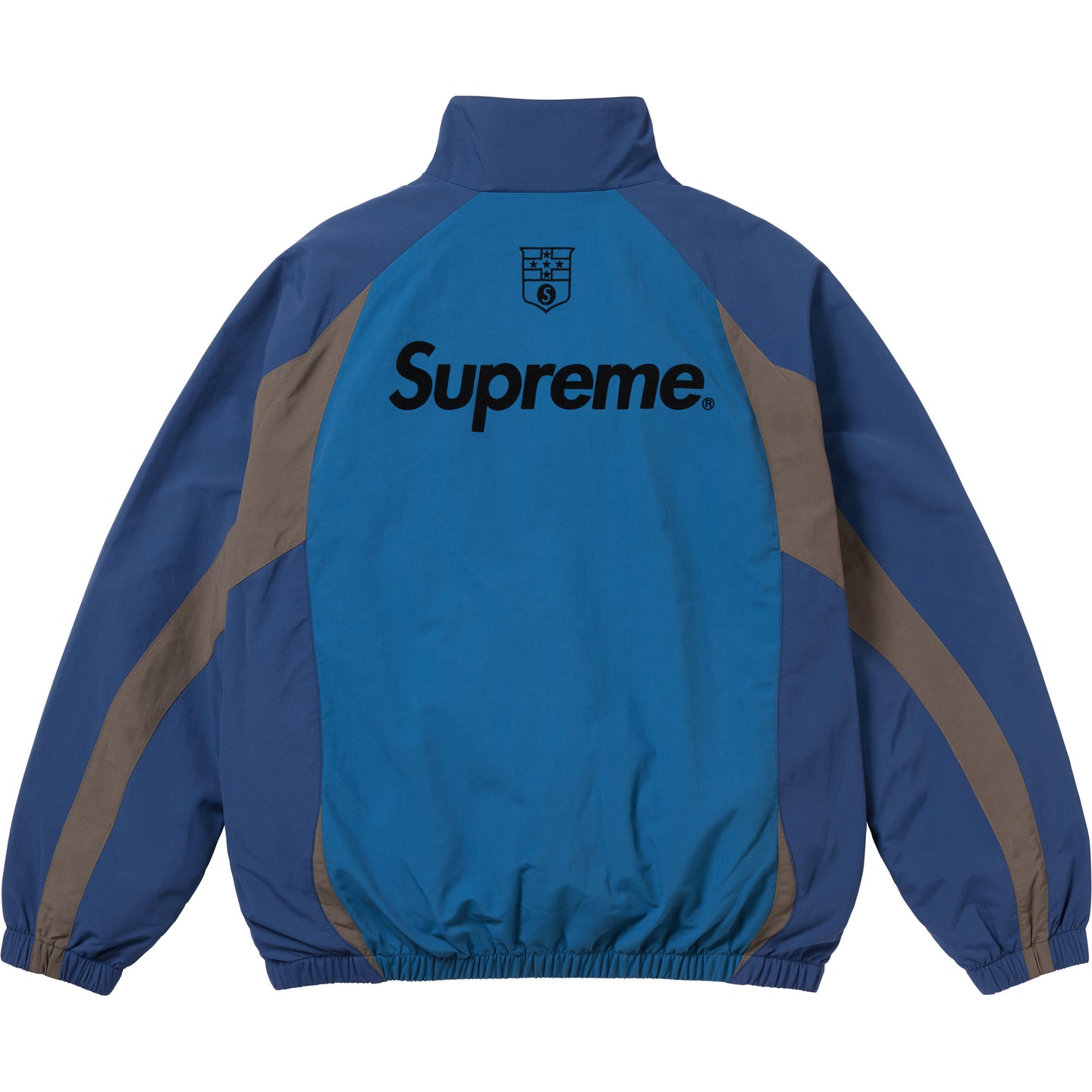 Курка трековая с логотипом S FW24 Supreme, морской синий/темно-синий — фото 3