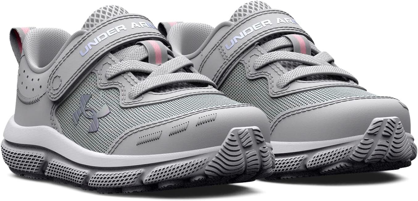 

Кроссовки Under Armour Assert 10 Alternate Closure Sneaker, цвет Halo Gray/Pink Sugar/Iridescent