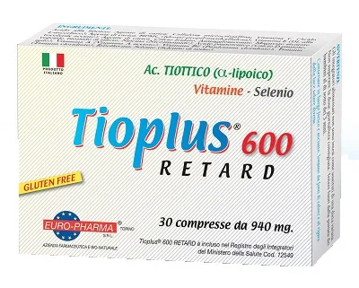 

Tioplus 600 Retard Cells 30 таблеток антиоксидантная добавка