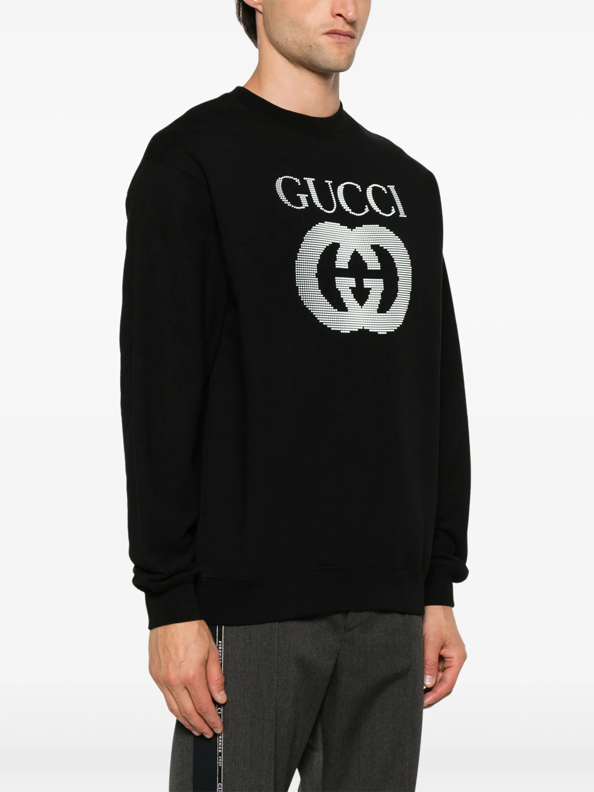 Толстовка Gucci Interlocking G, черная — фото 3