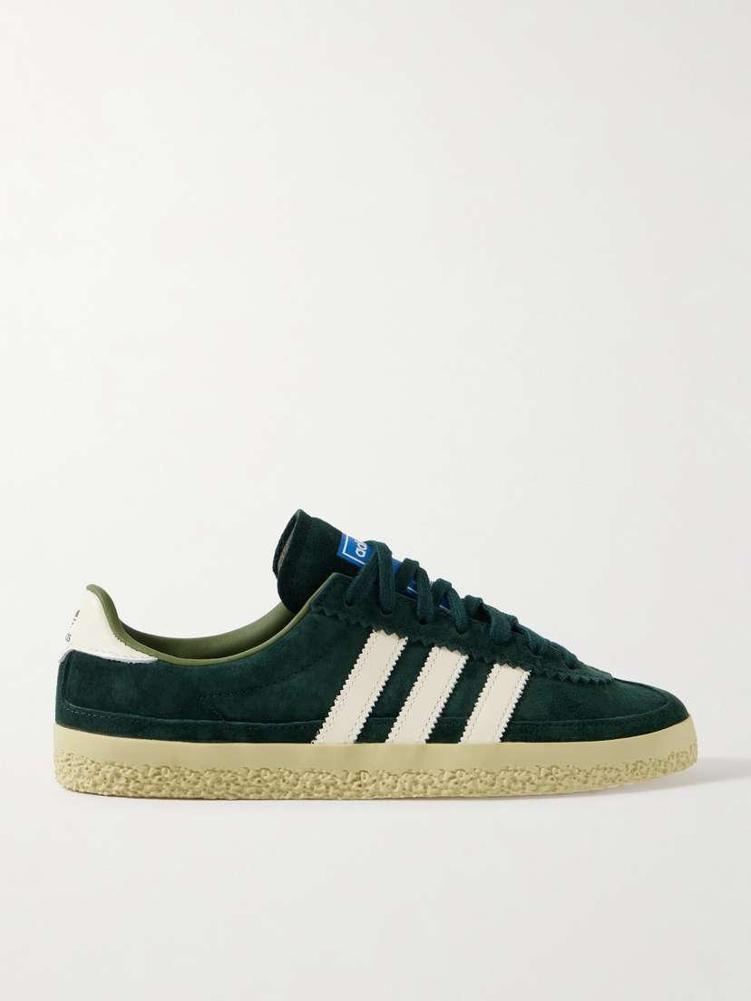 Замшевые кроссовки Roelle spezial с кожаной отделкой Adidas Originals, зеленый