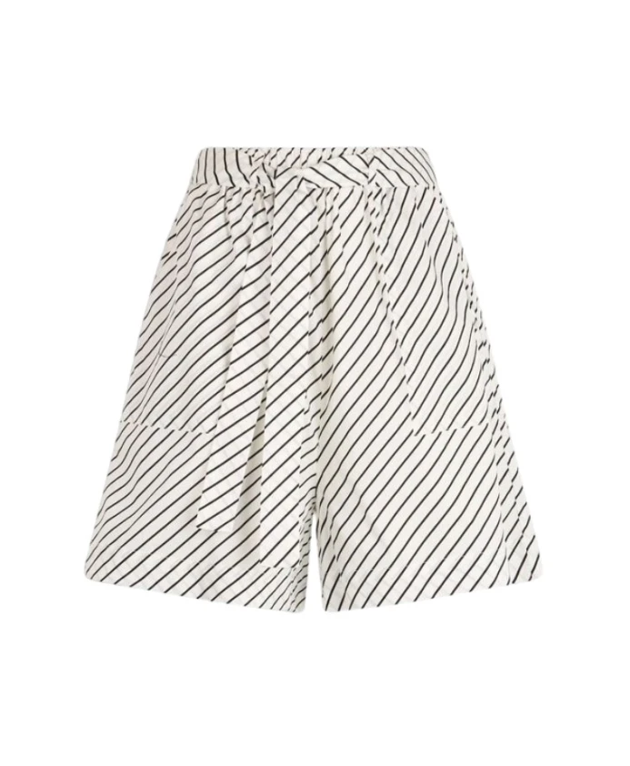 

Хлопковые эластичные шорты с высокой талией и полосками Liu Jo, мультиколор