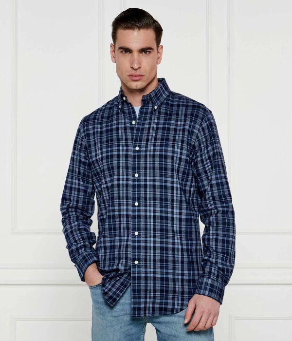 

Рубашка Polo Ralph Lauren в клетку, синий