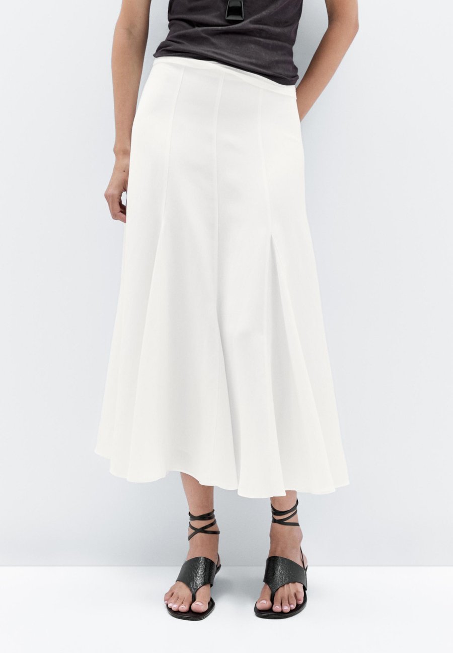 

Юбка Massimo Dutti GODET MIDI WITH SEAM DETAILS, White