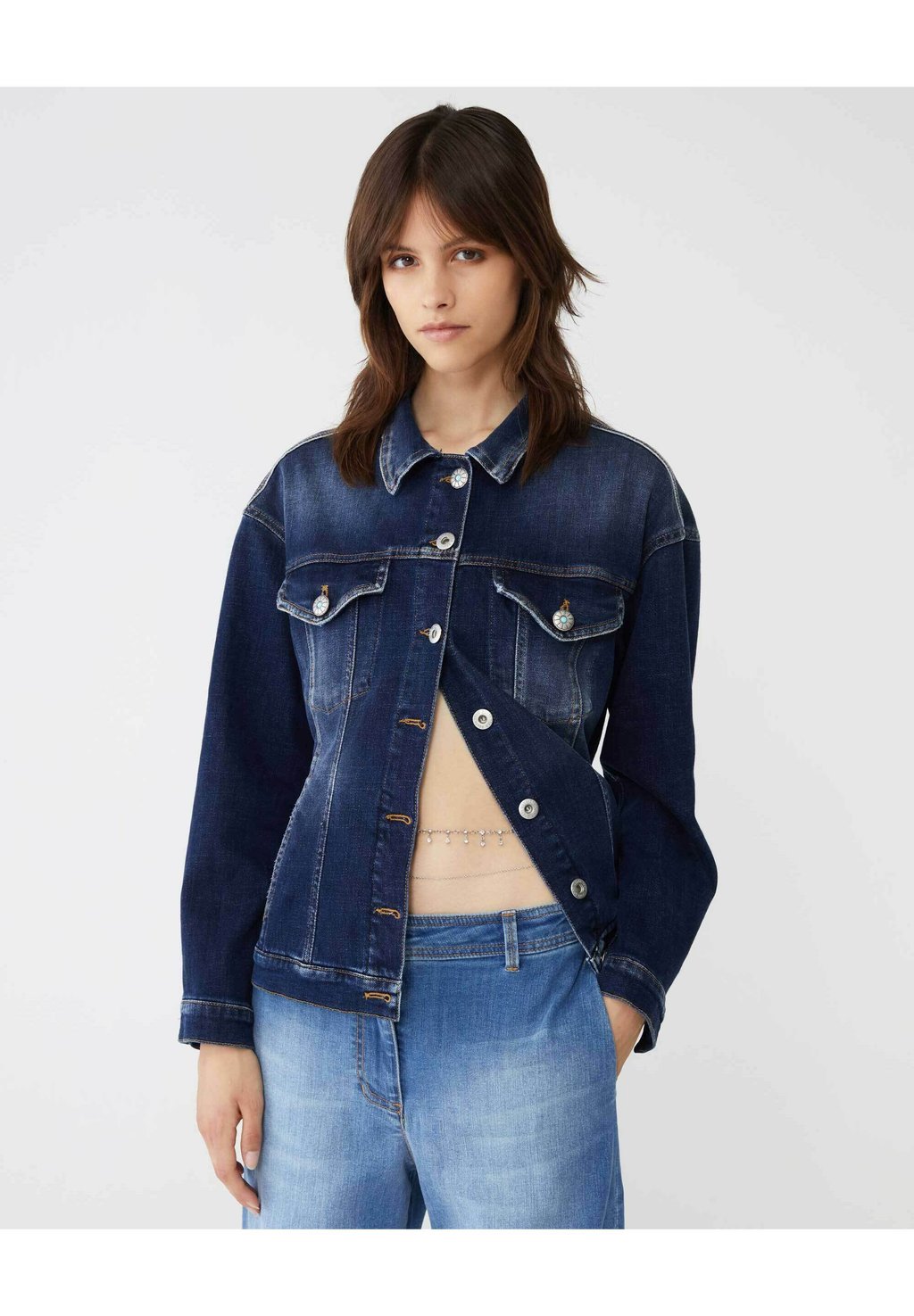 

Джинсовая куртка TRUCKER STRETCH Shaft, цвет Blu Denim