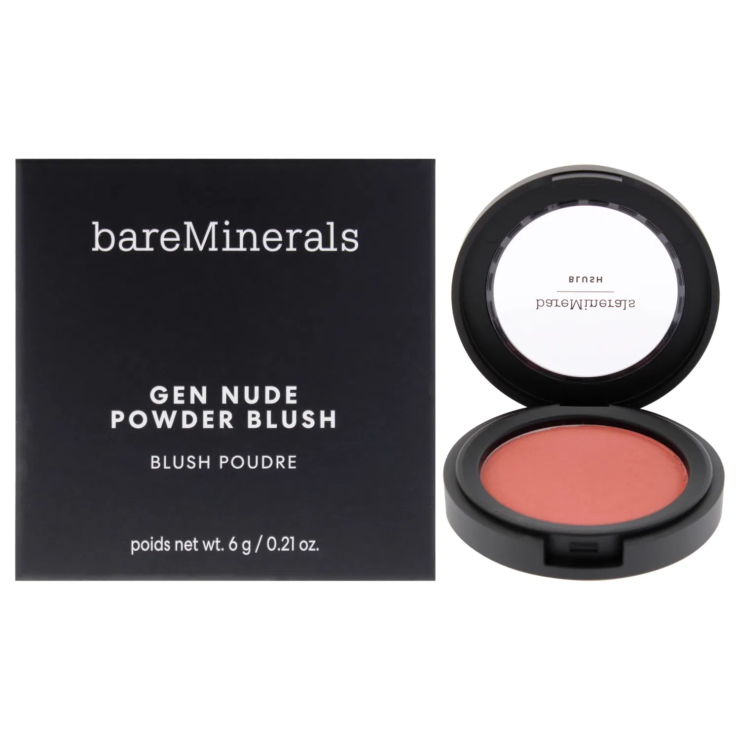 Румяна Gen Nude Powder Blush - Peachy Keen от bareMinerals для женщин - 0,21 унции