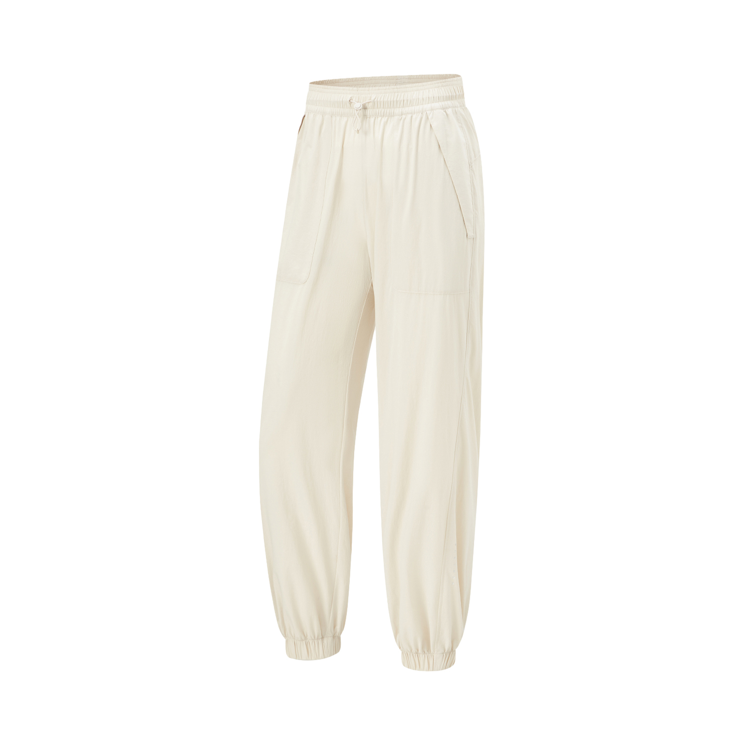 

Трикотажные спортивные штаны LiNing Fitness Series женские овсяно-серые