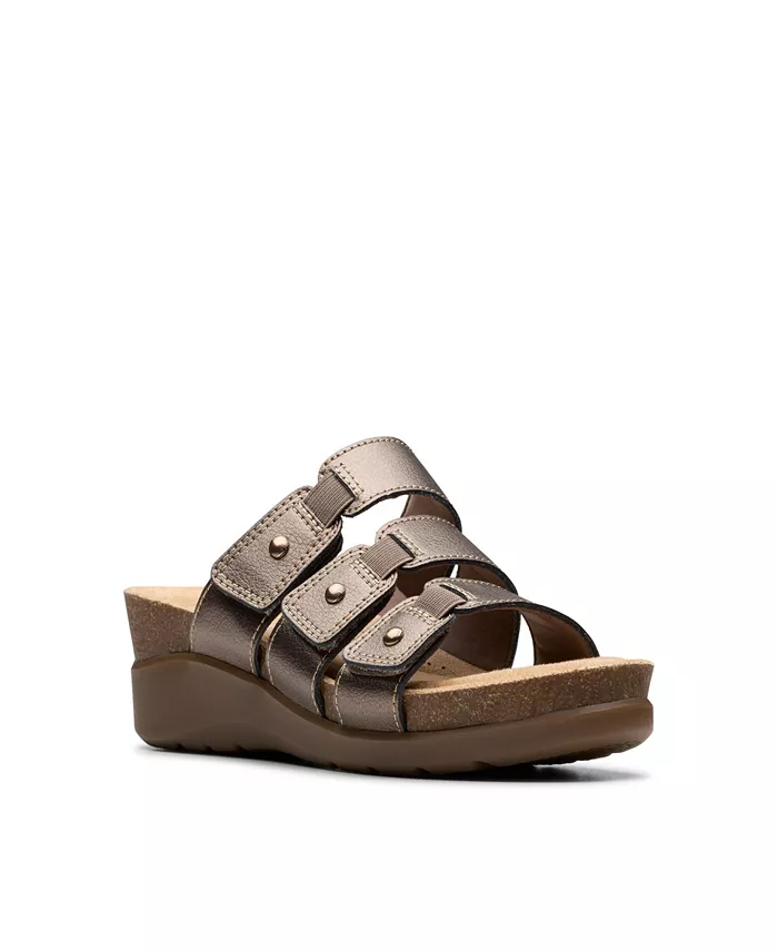 Коллекция Женские Босоножки Calenne Lily на платформе Clarks, коричневый