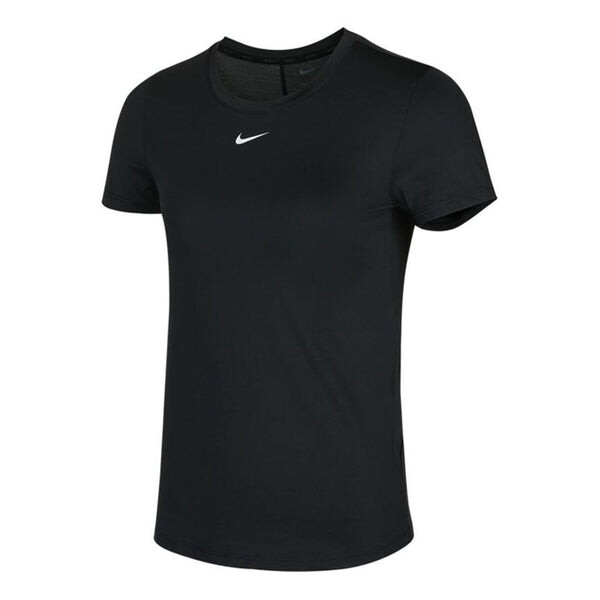 

Футболка (WMNS) Nike Dri-FIT One Quick Dry Sports Round Neck Short Sleeve Black T-Shirt, черный