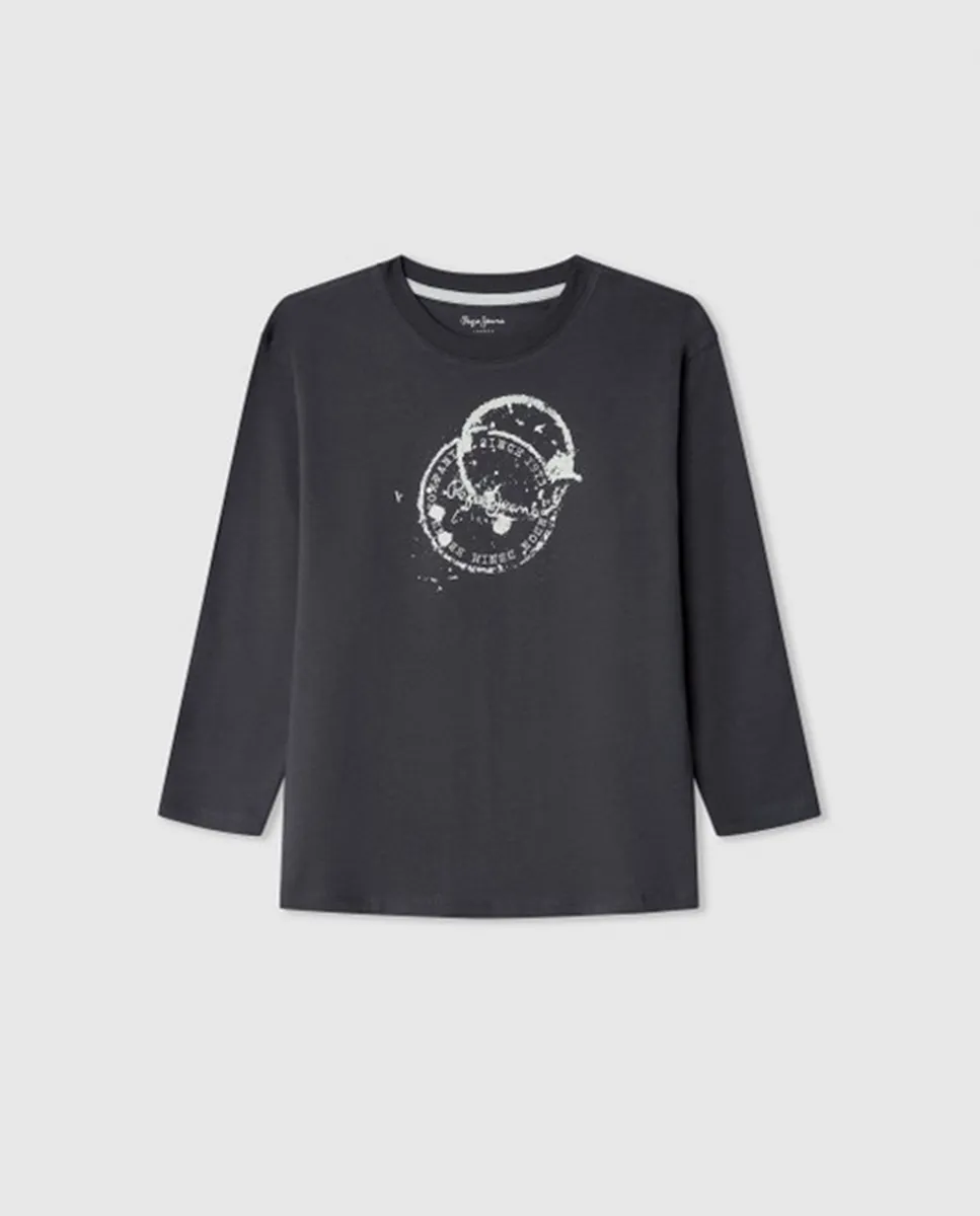 

Детская футболка с длинным рукавом Landree Pepe Jeans, черный