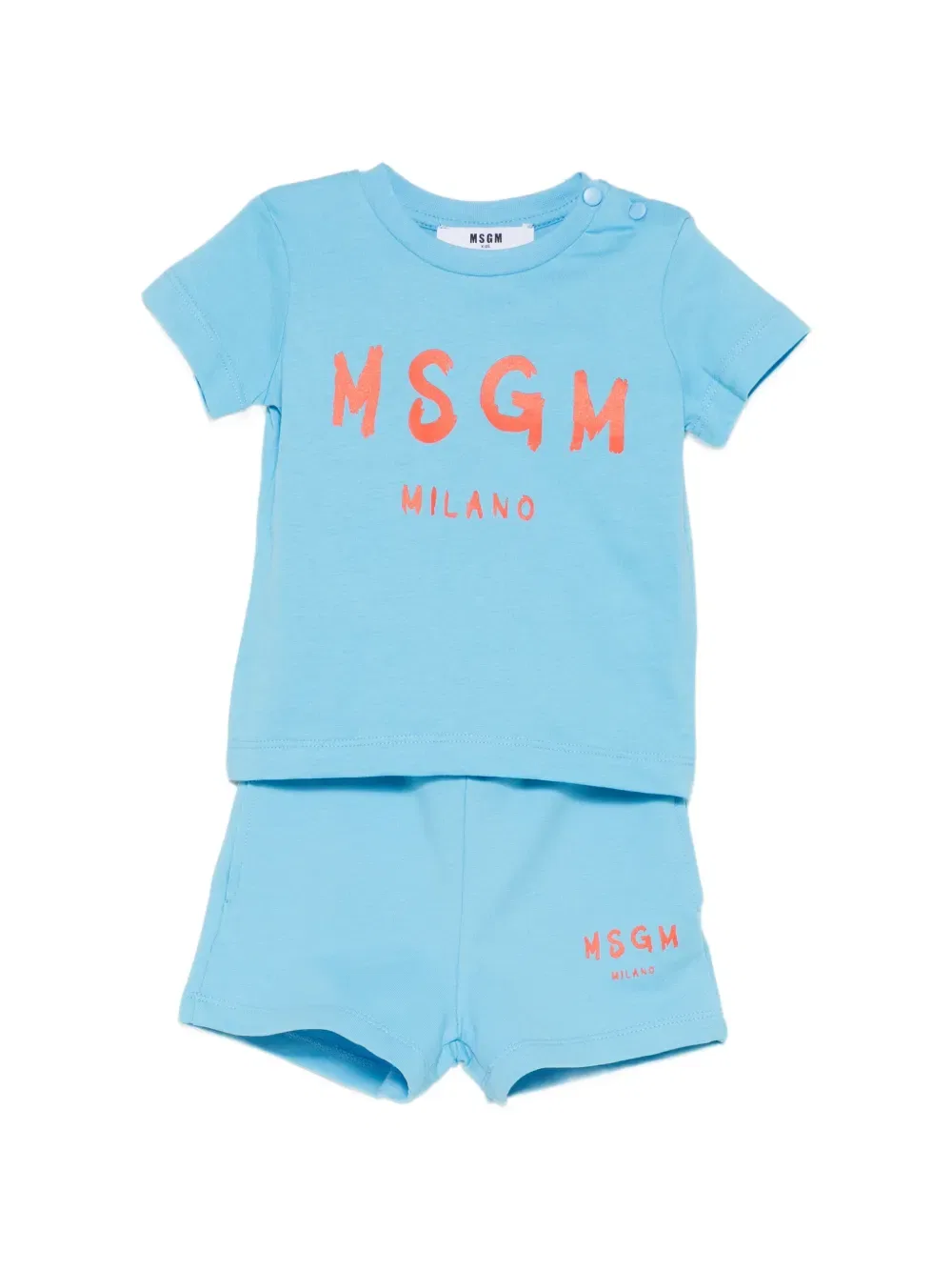 Комплект шорт с логотипом Msgm Kids, синий