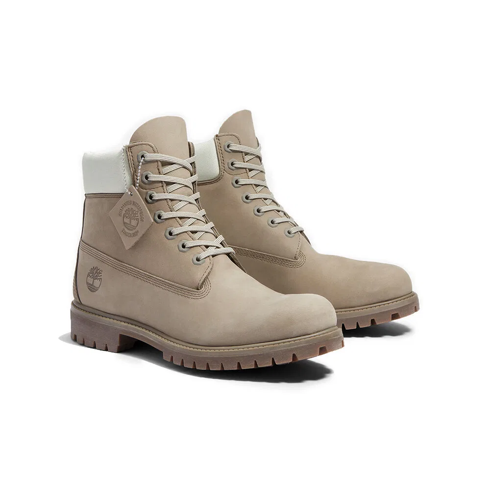 Мужские водонепроницаемые ботинки на шнуровке 6 дюймов светло-серые от Timberland