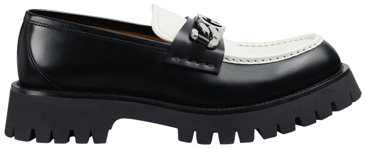 

Кроссовки Gucci Loafer 'Interlocking G - Black Off White', черный