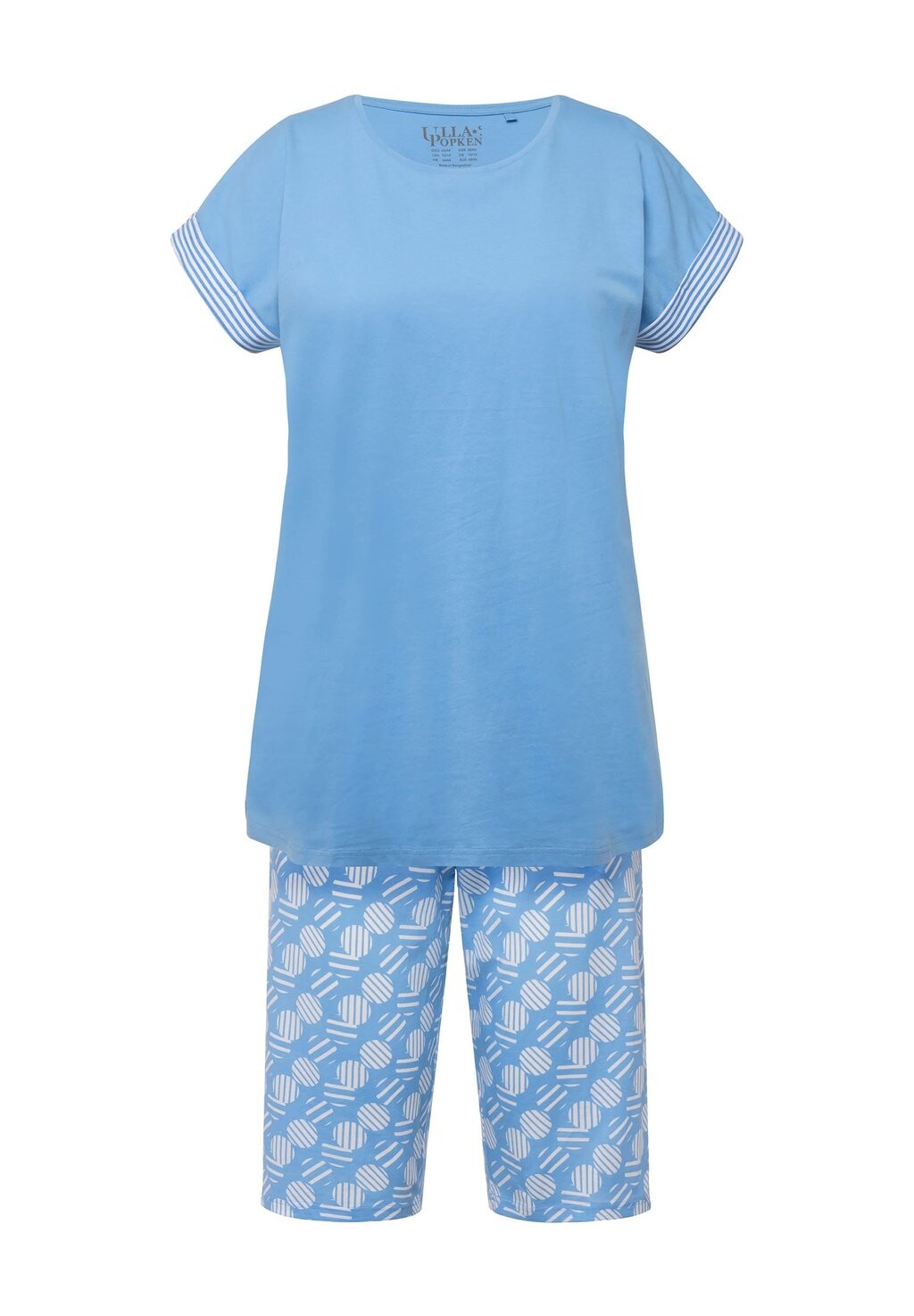 

Пижама GEOMETRIC PRINT SHORT SET Ulla Popken, светло-голубой