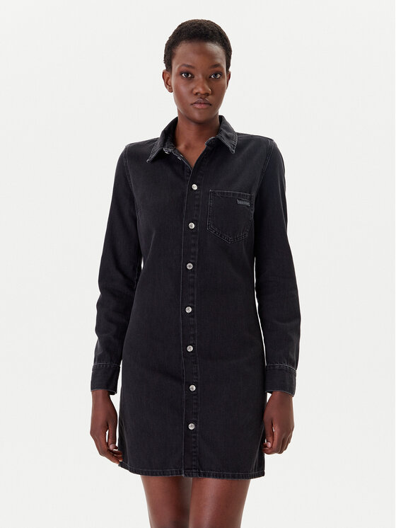 

Облегающее джинсовое платье J20J225171 Calvin Klein Jeans, черный