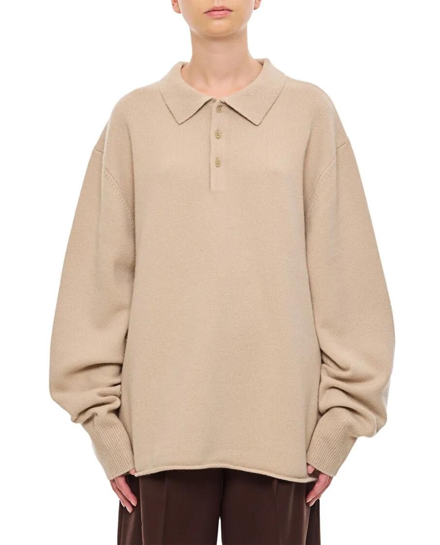 

Кашемировая рубашка поло marylebone Extreme Cashmere, бежевый