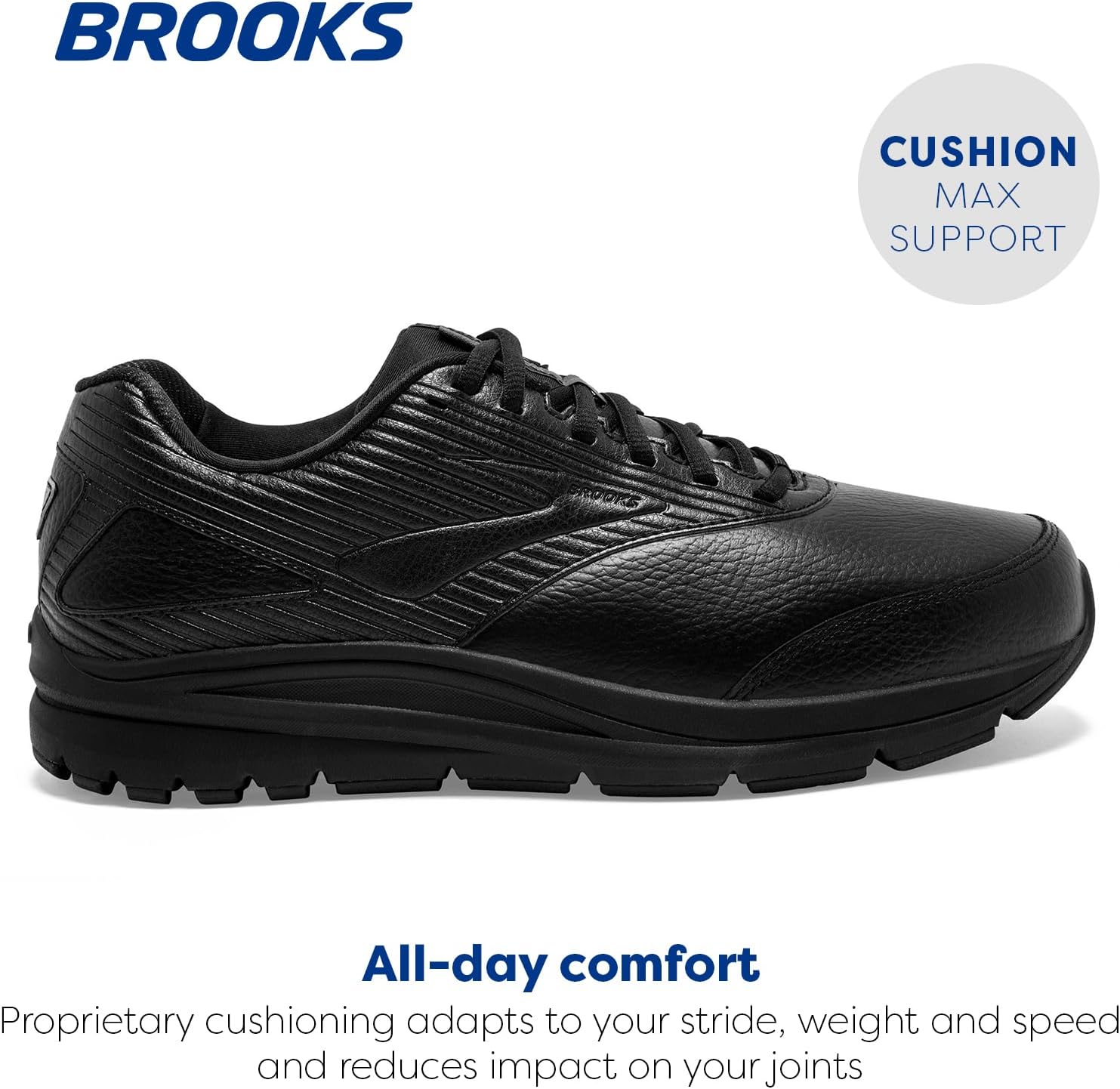 Мужские кроссовки для ходьбы Brooks Addiction Walker 2, черный — фото 3