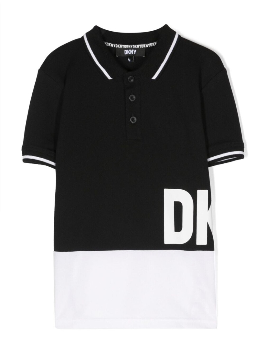 

DKNY рубашка поло с логотипом, черный