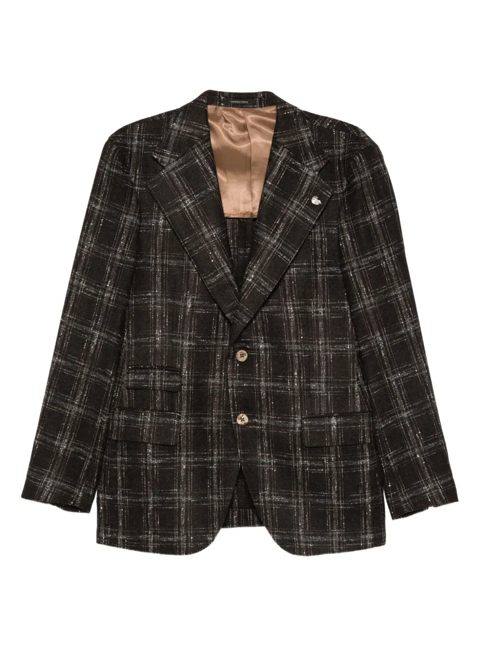 

Клетчатая куртка с длинными рукавами Gabriele Pasini, коричневый