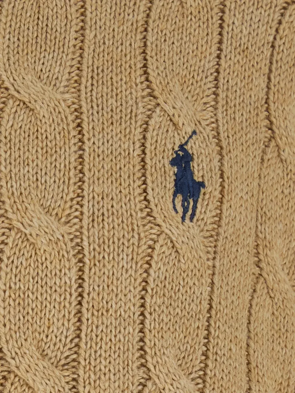 Толстовка на молнии с косами POLO RALPH LAUREN, бежевый — фото 3