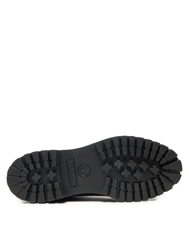 Мужские ботинки Timberland Premium из нубука на шнуровке, бордово-черный — фото 4