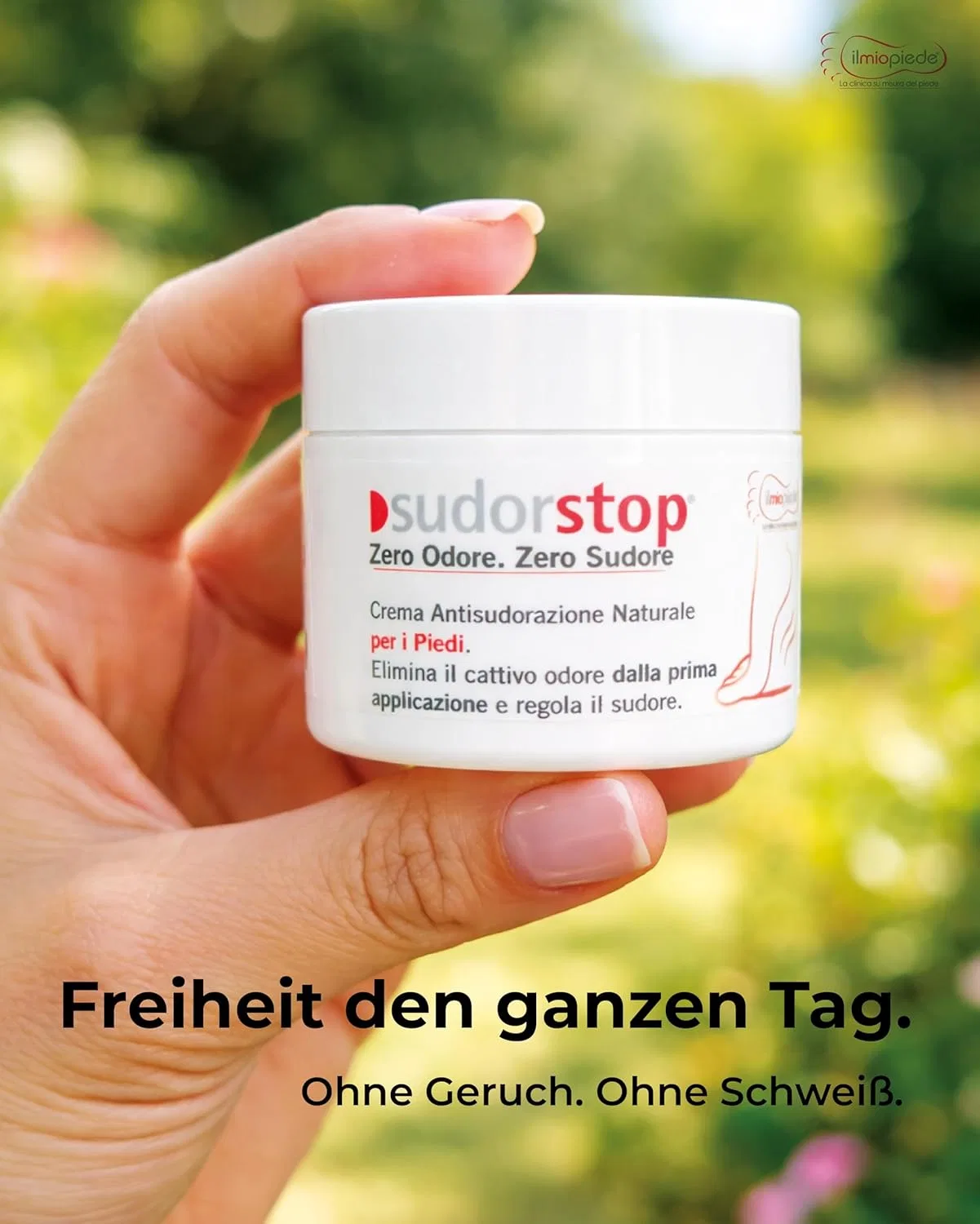 Натуральный крем Sudorstop от пота и запаха ног, 50 мл Il Mio Piede La Clinica Su Misura Del Piede — фото 2
