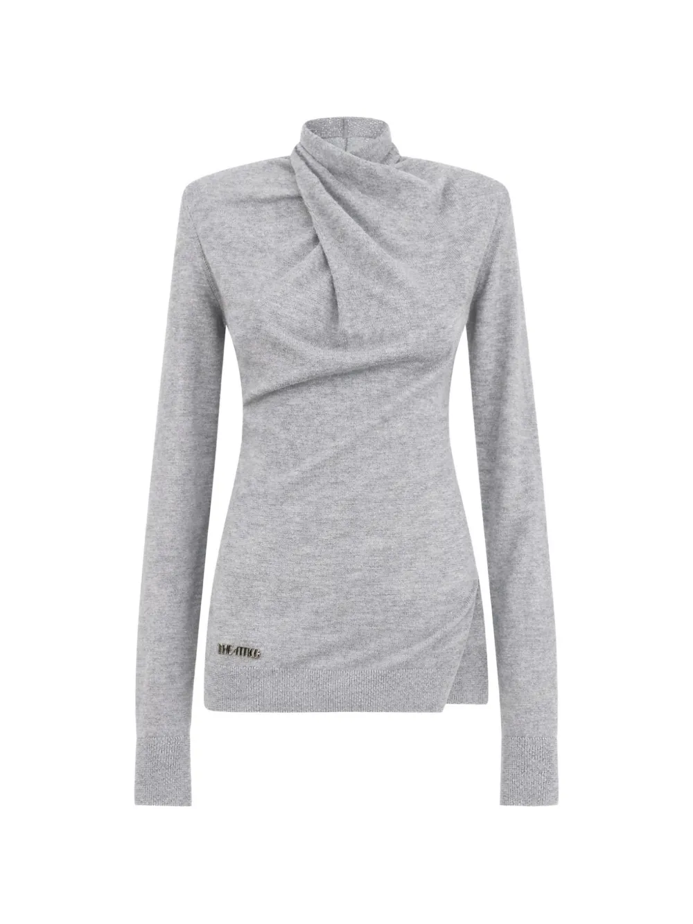 

Топ с высоким воротником The Attico, серый