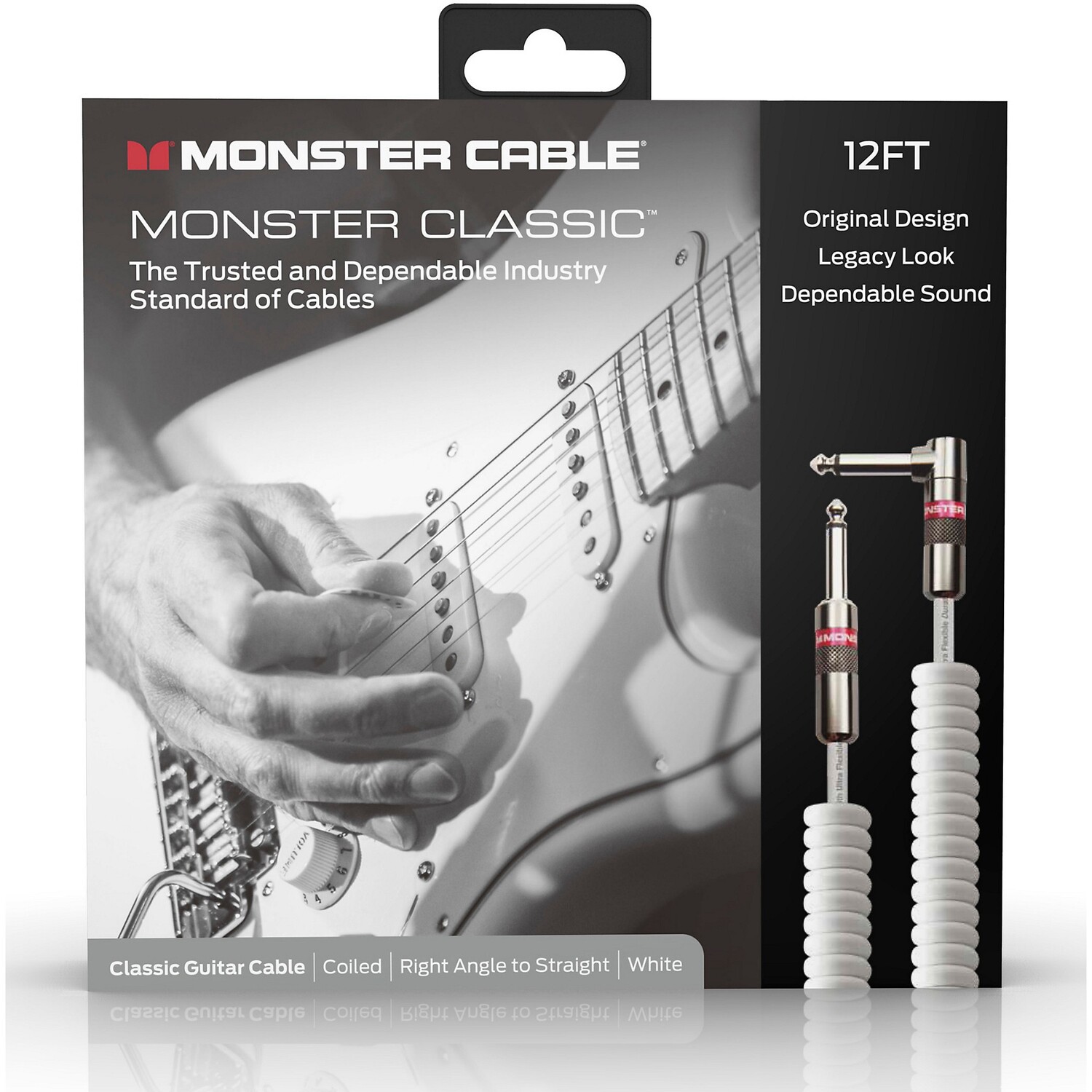 

Monster Cable Prolink Classic Инструментальный кабель, спиральный, 12 футов, белый