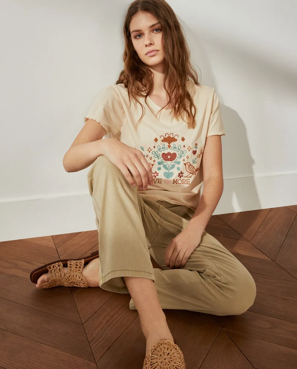 

Футболка из хлопка с американской проймой Southern Cotton, белый