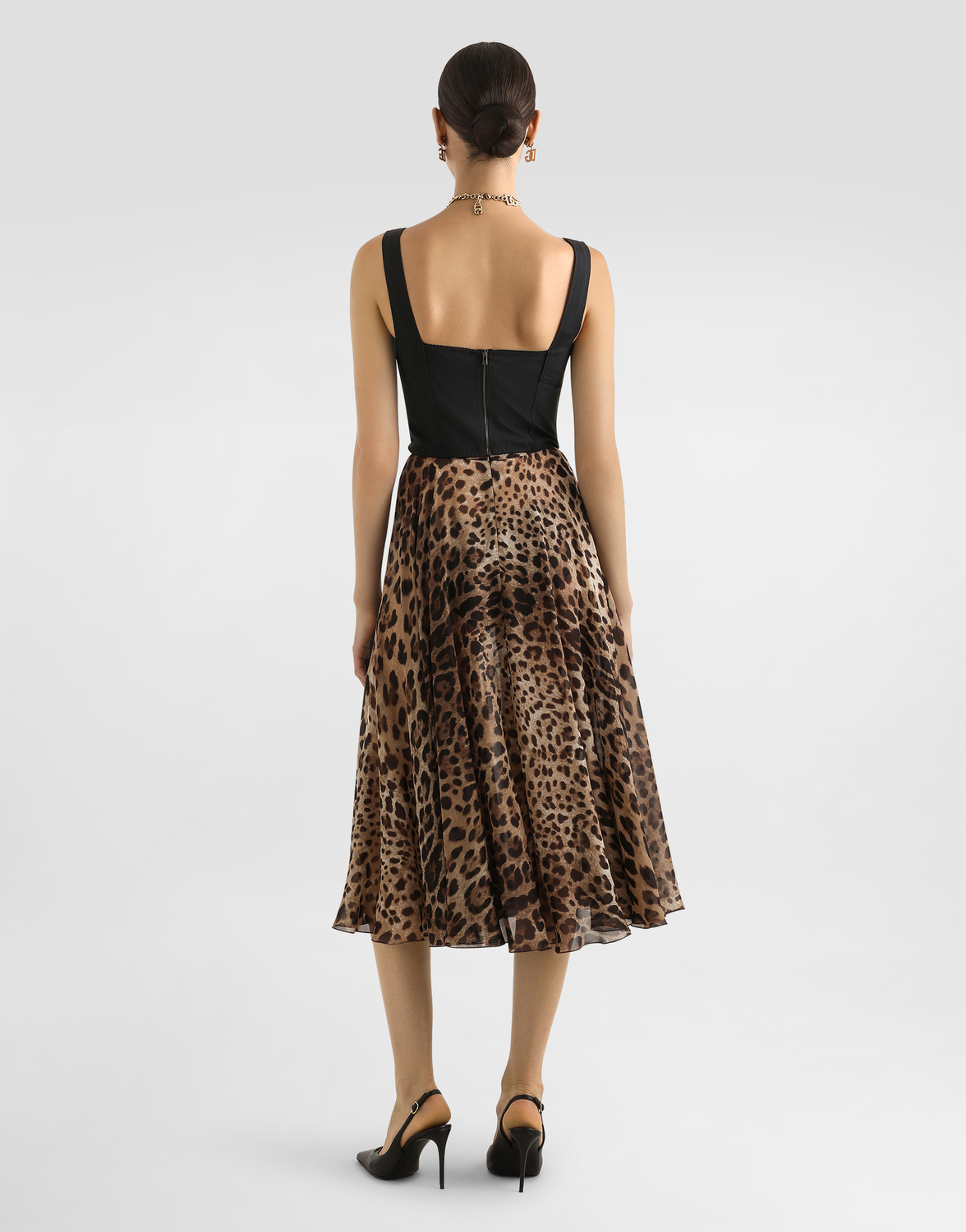 Корсет-бюстье shaper из жаккарда и кружева Dolce & Gabbana, черный — фото 3