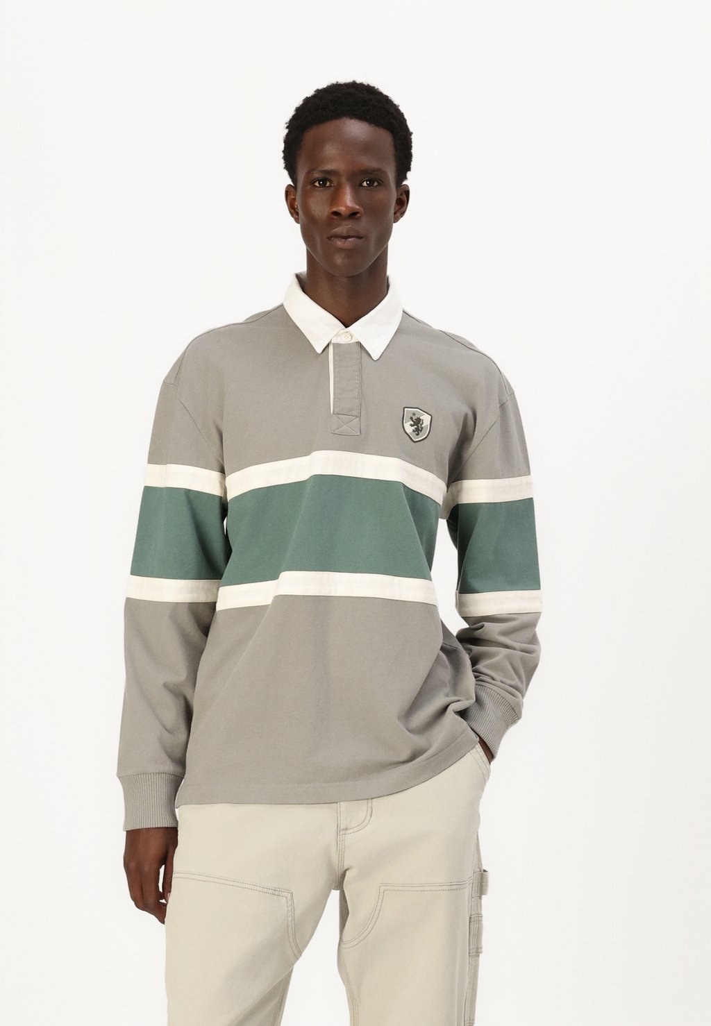

Рубашка поло EMEA EXCLUSIVE VARSITY RUGBY Hollister Co., серый