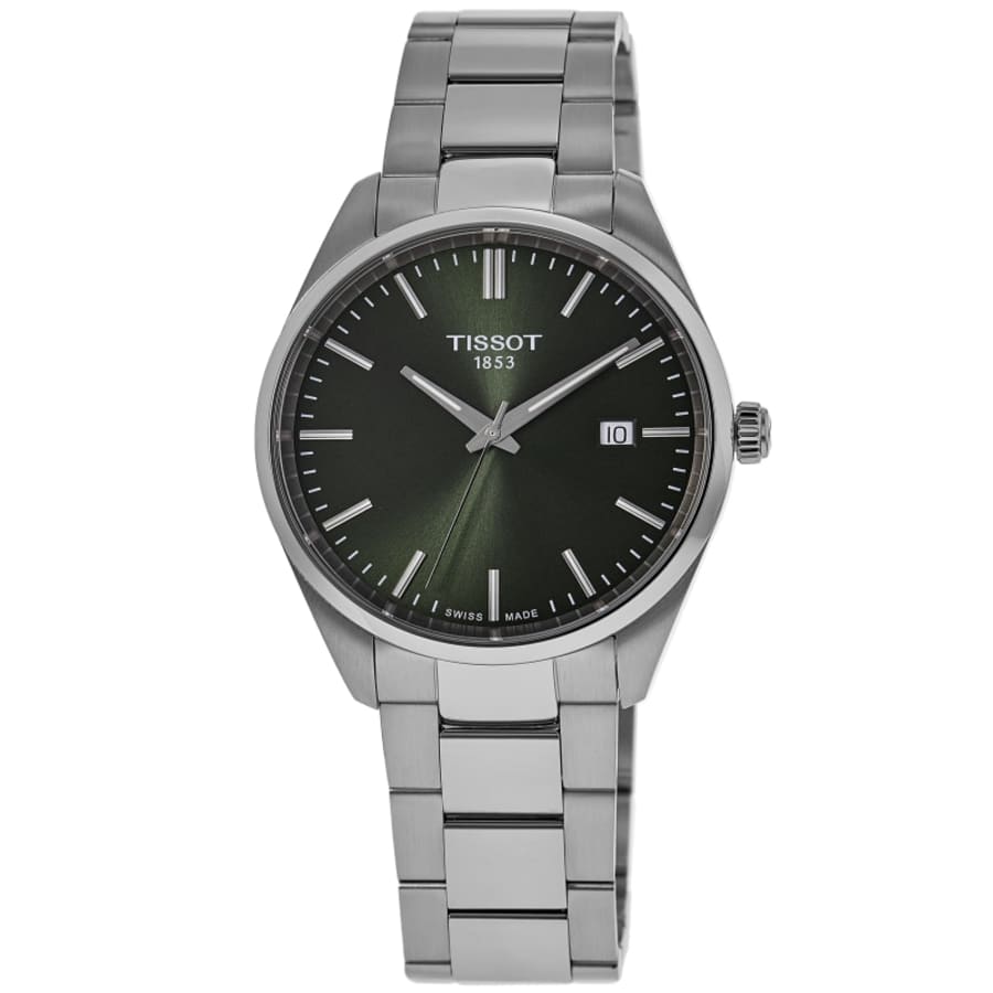 

Tissot PR 100 кварцевые мужские часы из нержавеющей стали с зеленым циферблатом T150.410.11.091.00