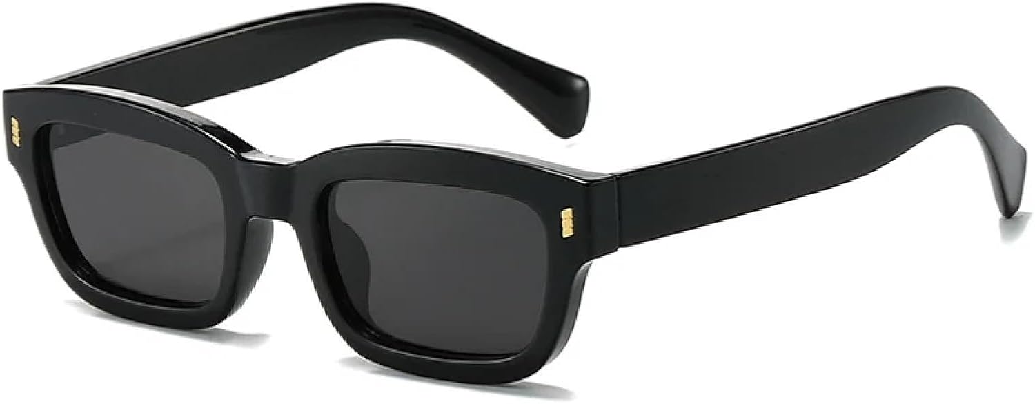 

Модные маленькие женские солнцезащитные очки класса люкс с винтажным декором и заклепками, мужские солнцезащитные очки желейного цвета с защитой от УФ-излучения UV400 TVTBBVV, Black Gray