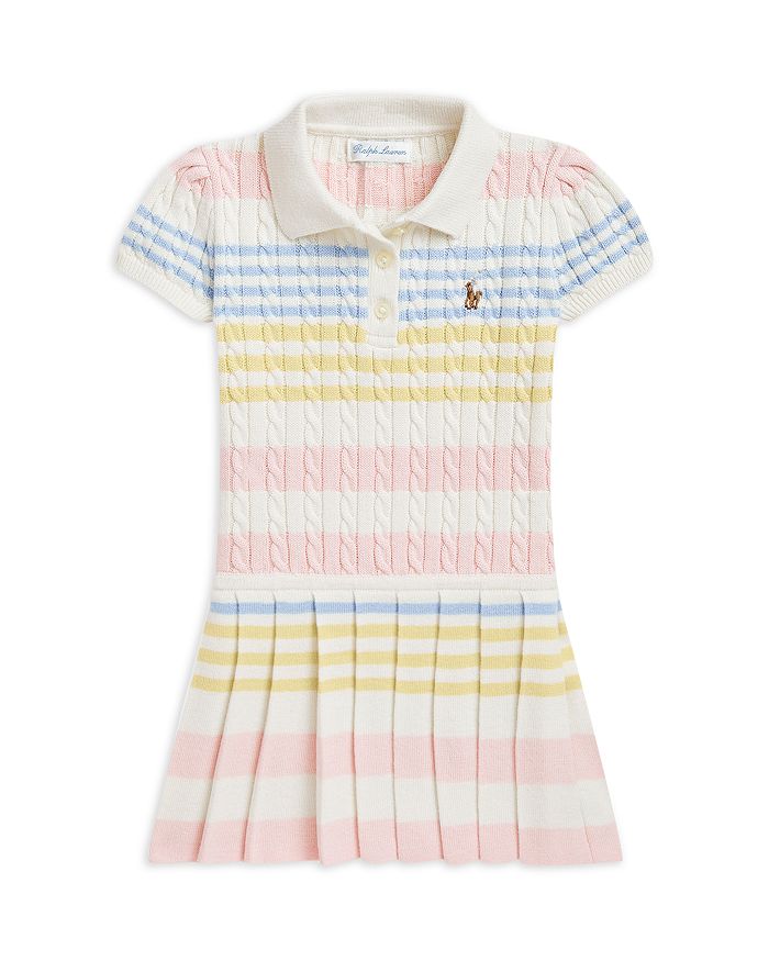 

Платье-свитер Polo Girls в полоску из хлопка - для малышей Ralph Lauren, мультиколор