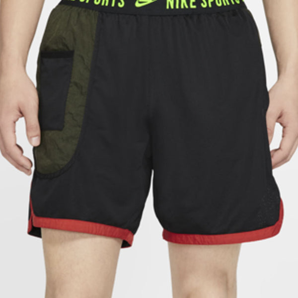 Шорты colorblock breathable casual logo sports shorts black Nike, мультиколор — фото 3