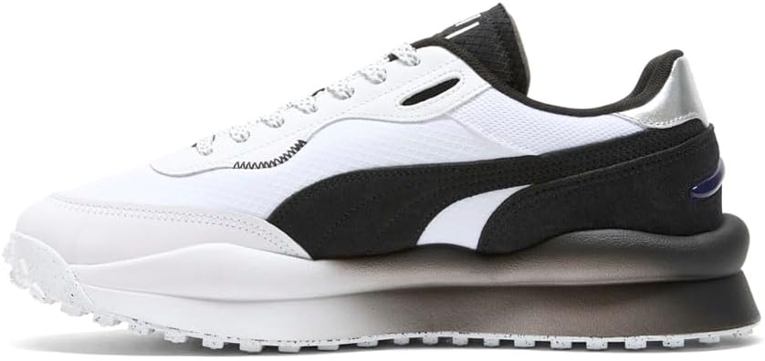 Мужские кроссовки PUMA Style Rider Zinc на шнуровке, повседневные - белые — фото 3