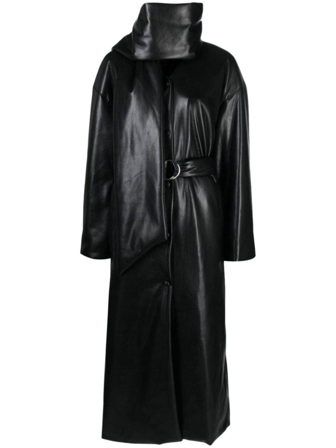 

Nanushka Amelie recycled-polyester coat, черный