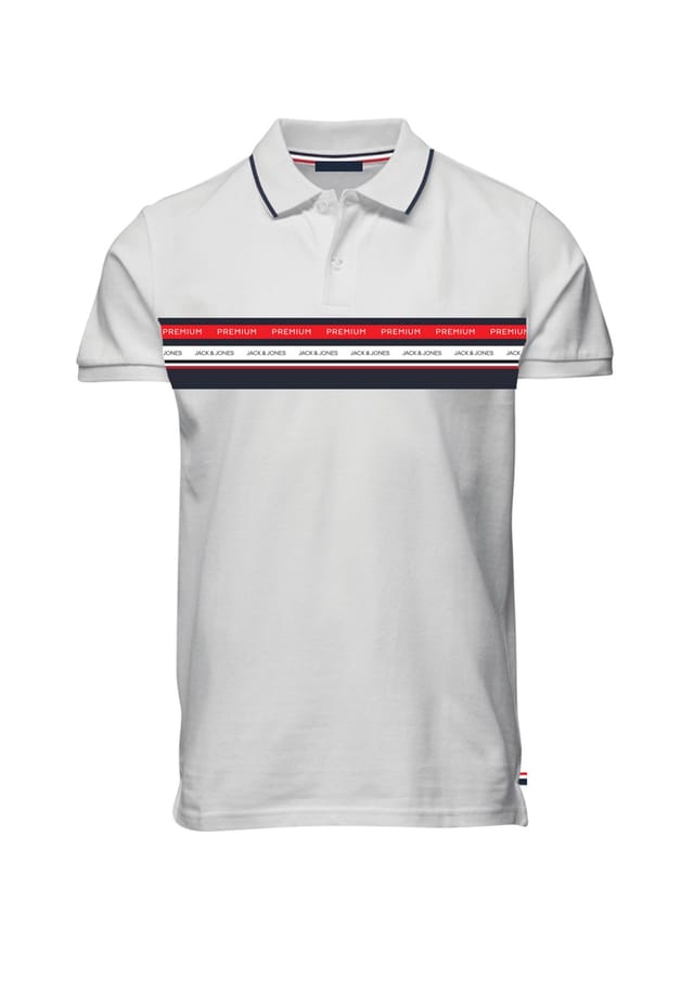 

Рубашка поло рубашка jprbluwillow Jack & Jones, белый