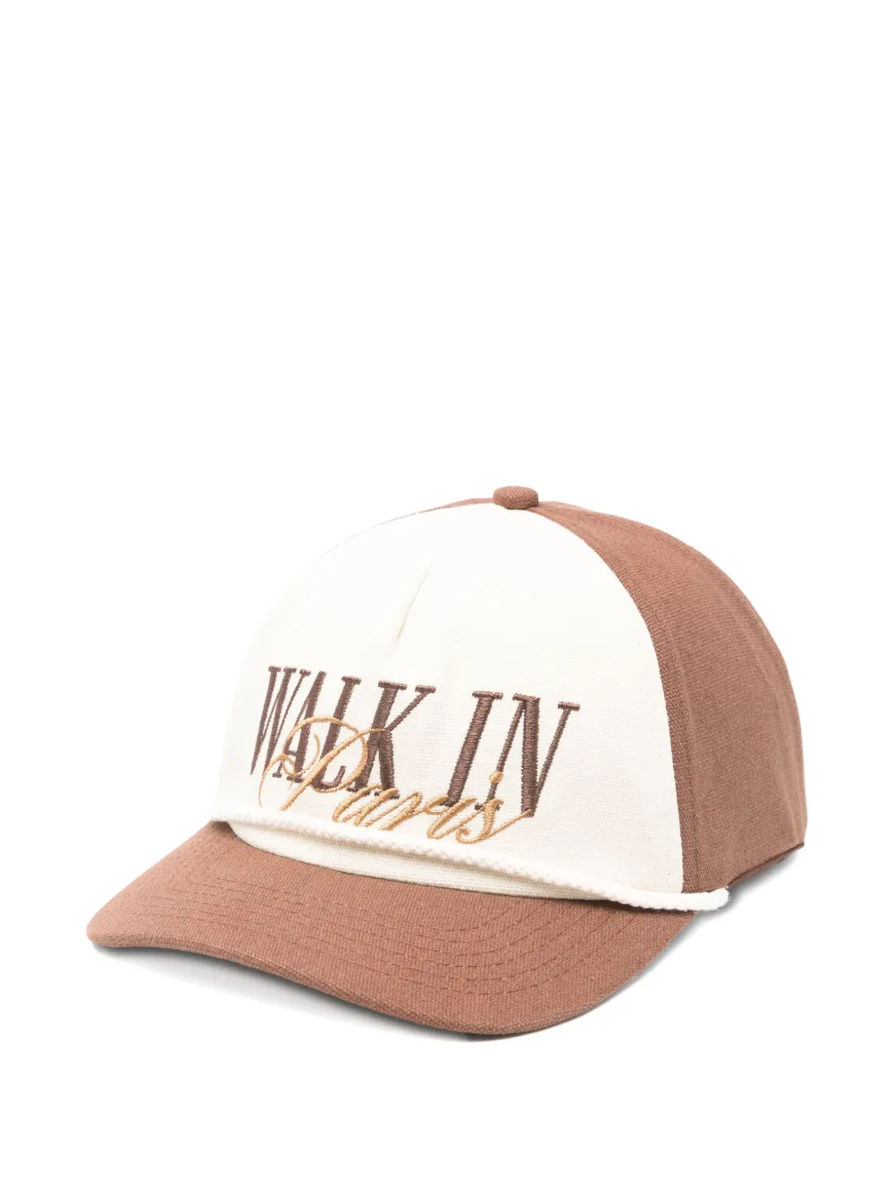 

Бейсболка с вышитым логотипом Walk In Paris, коричневый