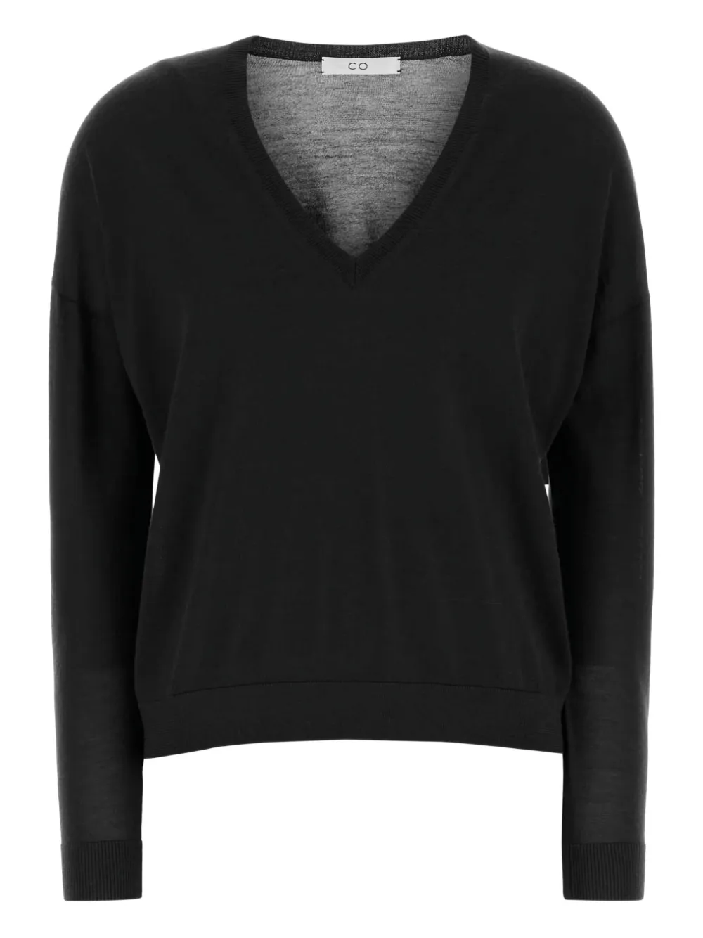 

Кашемировый свитер с V-образным вырезом Co, черный