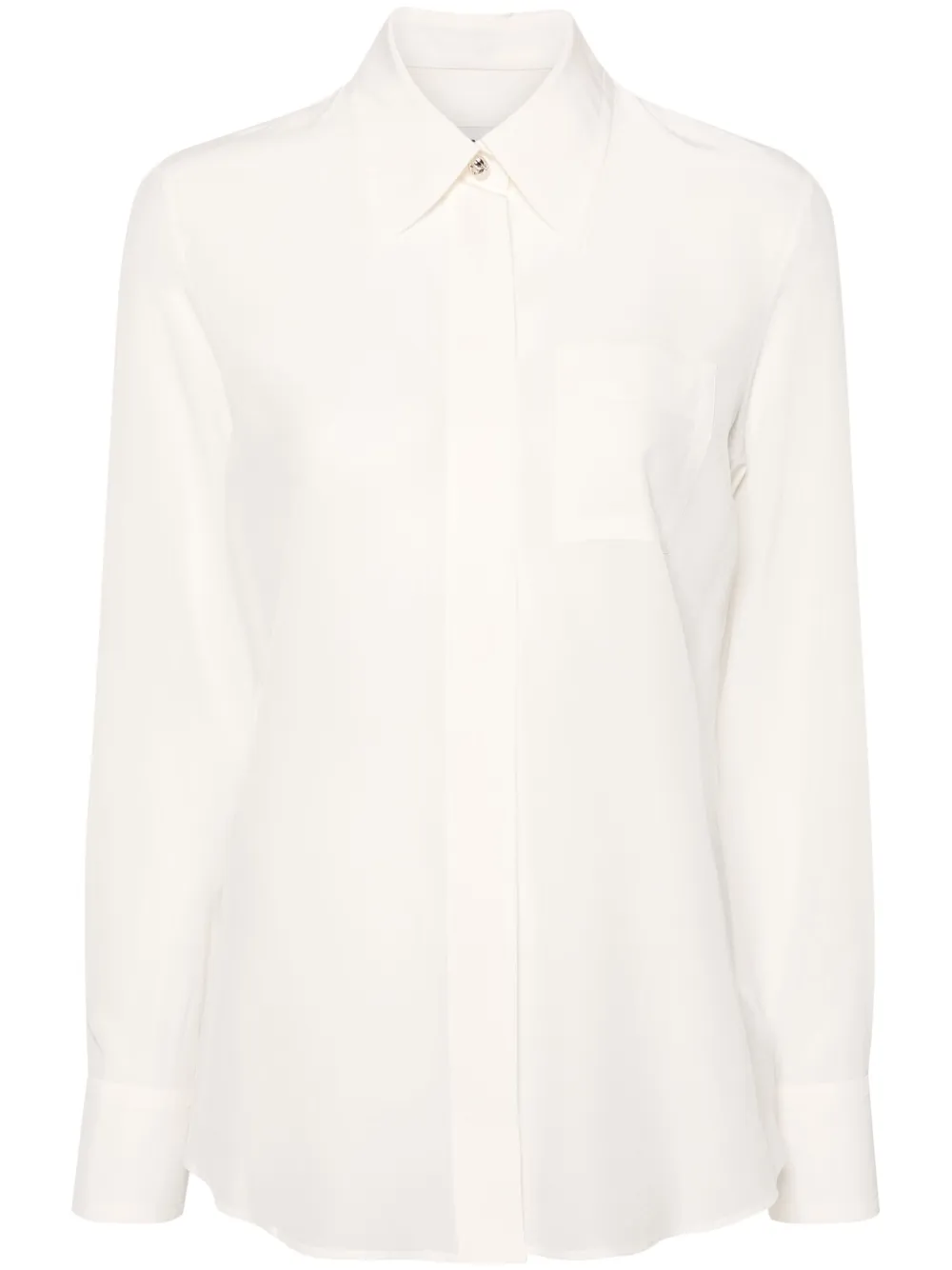 

Креповая рубашка Lanvin, белый