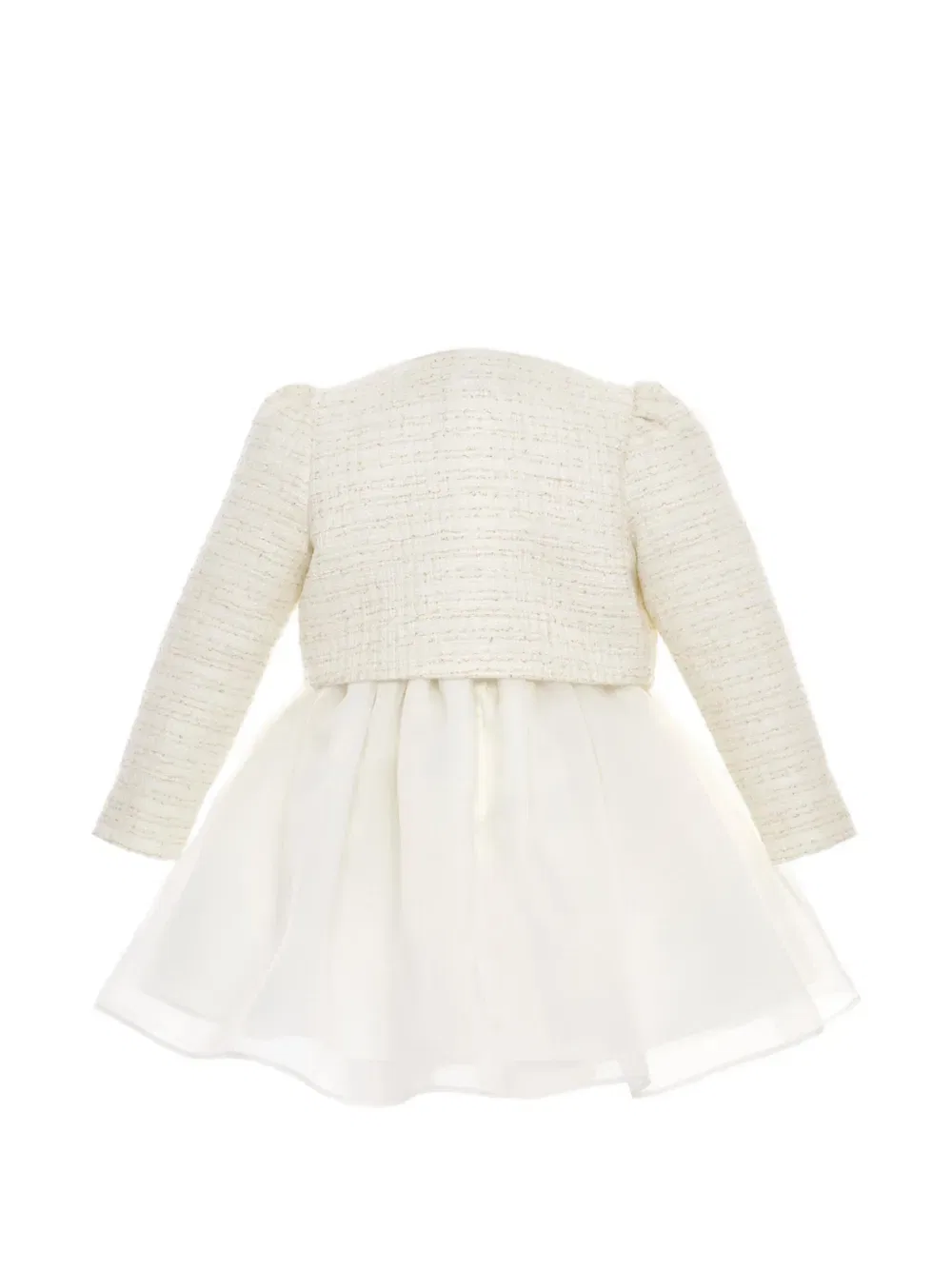 Комплект из платья и жакета, украшенных бантом Dress & Fleur, белый — фото 2