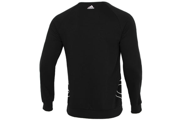 Толстовка men's big lo swt ft logo printing casual sports round neck black Adidas, черный — фото 2